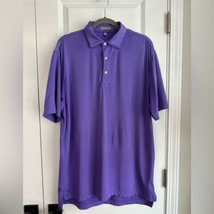 Peter Millar Summer Comfort Men’s Performance Polo Indigo Purple Size M